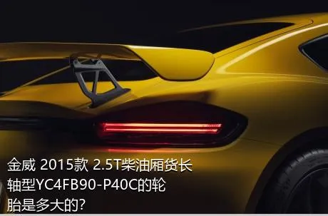 金威 2015款 2.5T柴油厢货长轴型YC4FB90-P40C的轮胎是多大的？