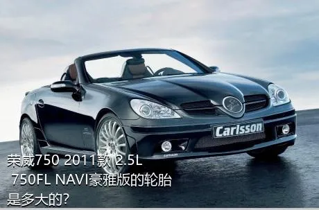 荣威750 2011款 2.5L 750FL NAVI豪雅版的轮胎是多大的？