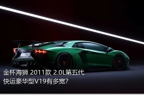 金杯海狮 2011款 2.0L第五代快运豪华型V19有多宽？