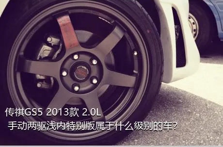 传祺GS5 2013款 2.0L 手动两驱浅内特别版属于什么级别的车？
