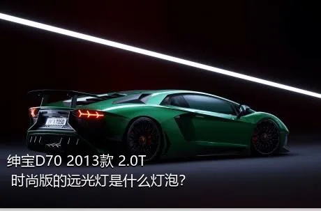 绅宝D70 2013款 2.0T 时尚版的远光灯是什么灯泡？