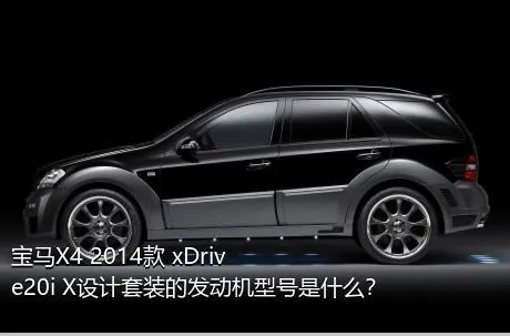 宝马X4 2014款 xDrive20i X设计套装的发动机型号是什么？