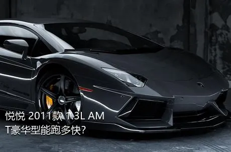 悦悦 2011款 1.3L AMT豪华型能跑多快？