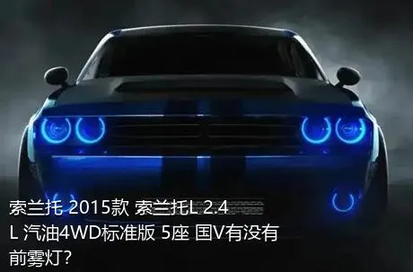 索兰托 2015款 索兰托L 2.4L 汽油4WD标准版 5座 国V有没有前雾灯？