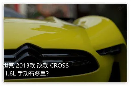 世嘉 2013款 改款 CROSS 1.6L 手动有多重？