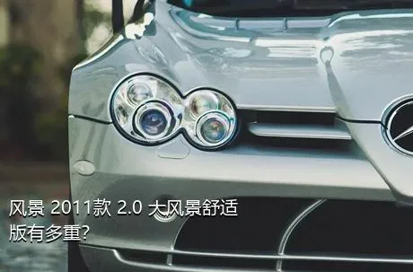 风景 2011款 2.0 大风景舒适版有多重？