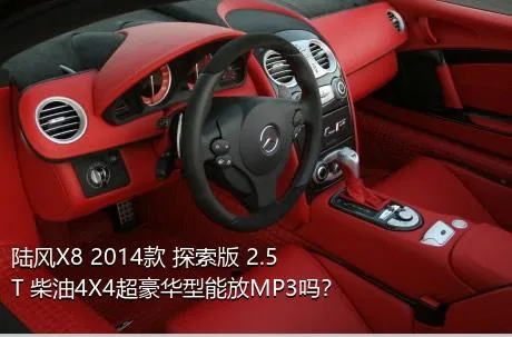 陆风X8 2014款 探索版 2.5T 柴油4X4超豪华型能放MP3吗？