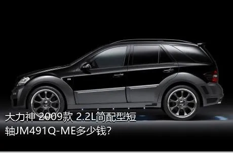 大力神 2009款 2.2L简配型短轴JM491Q-ME多少钱？