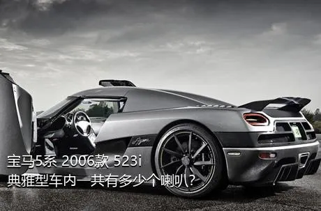 宝马5系 2006款 523i 典雅型车内一共有多少个喇叭？