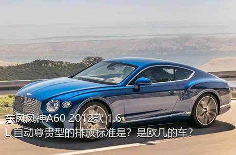 东风风神A60 2012款 1.6L 自动尊贵型的排放标准是？是欧几的车？