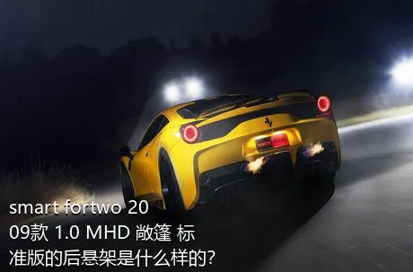 smart fortwo 2009款 1.0 MHD 敞篷 标准版的后悬架是什么样的？