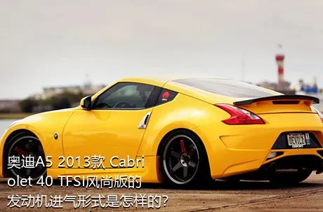 奥迪A5 2013款 Cabriolet 40 TFSI风尚版的发动机进气形式是怎样的？