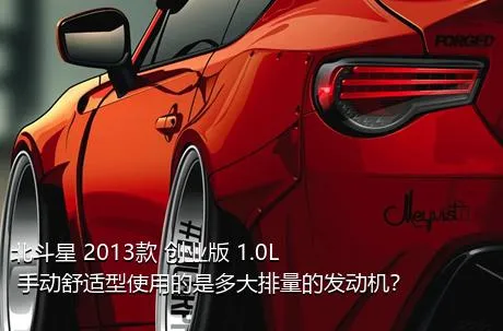北斗星 2013款 创业版 1.0L 手动舒适型使用的是多大排量的发动机？