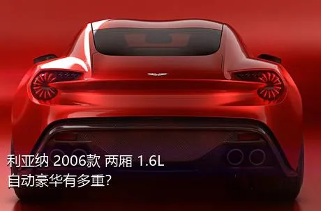 利亚纳 2006款 两厢 1.6L 自动豪华有多重？