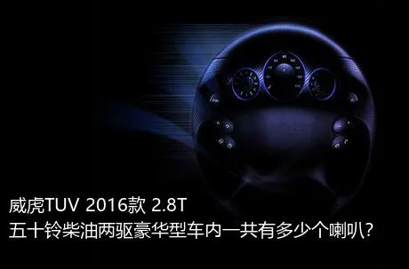 威虎TUV 2016款 2.8T五十铃柴油两驱豪华型车内一共有多少个喇叭？