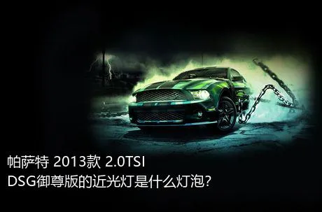 帕萨特 2013款 2.0TSI DSG御尊版的近光灯是什么灯泡？