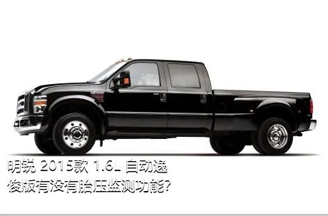 明锐 2015款 1.6L 自动逸俊版有没有胎压监测功能？