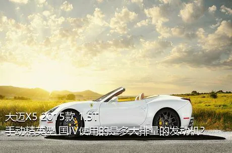 大迈X5 2015款 1.5T 手动精英型 国IV使用的是多大排量的发动机？