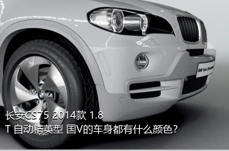 长安CS75 2014款 1.8T 自动精英型 国V的车身都有什么颜色？