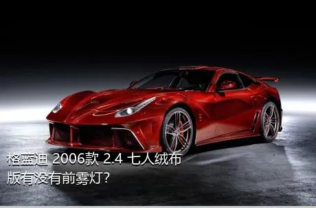 格蓝迪 2006款 2.4 七人绒布版有没有前雾灯？