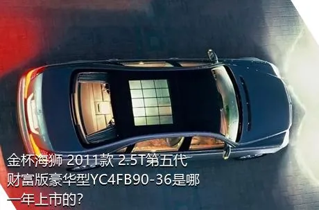 金杯海狮 2011款 2.5T第五代财富版豪华型YC4FB90-36是哪一年上市的？