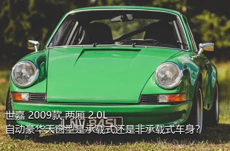 世嘉 2009款 两厢 2.0L 自动豪华天窗型是承载式还是非承载式车身？
