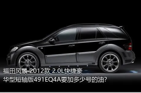 福田风景 2012款 2.0L快捷豪华型短轴版491EQ4A要加多少号的油？