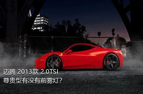 迈腾 2013款 2.0TSI 尊贵型有没有前雾灯？
