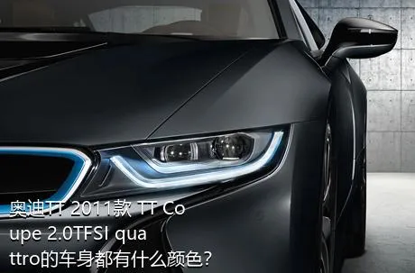 奥迪TT 2011款 TT Coupe 2.0TFSI quattro的车身都有什么颜色？