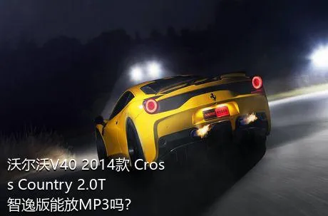 沃尔沃V40 2014款 Cross Country 2.0T 智逸版能放MP3吗？