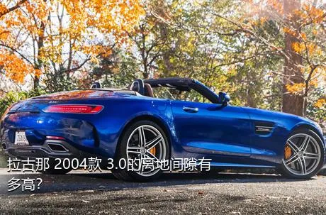 拉古那 2004款 3.0的离地间隙有多高？