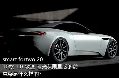 smart fortwo 2010款 1.0 敞篷 哑光灰限量版的前悬架是什么样的？