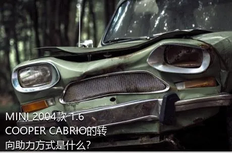 MINI 2004款 1.6 COOPER CABRIO的转向助力方式是什么？