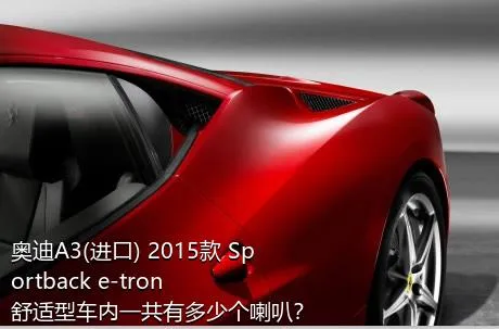奥迪A3(进口) 2015款 Sportback e-tron 舒适型车内一共有多少个喇叭？