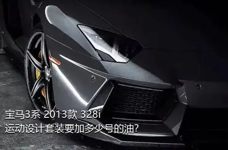 宝马3系 2013款 328i 运动设计套装要加多少号的油？