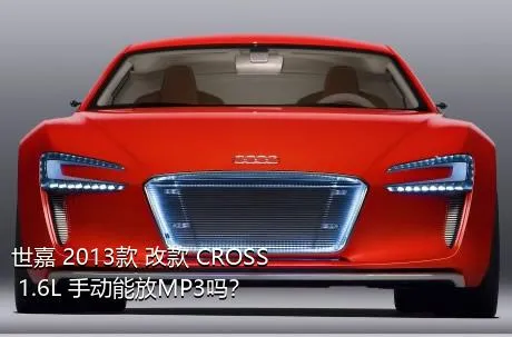 世嘉 2013款 改款 CROSS 1.6L 手动能放MP3吗？