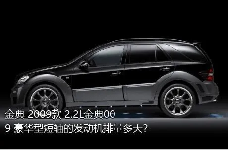 金典 2009款 2.2L金典009 豪华型短轴的发动机排量多大？