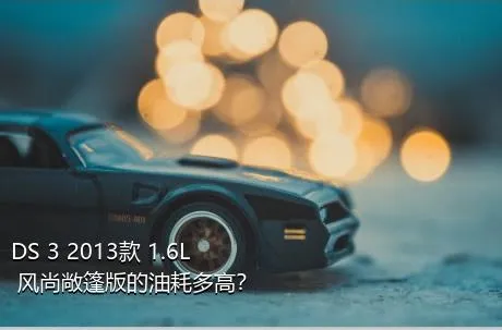 DS 3 2013款 1.6L 风尚敞篷版的油耗多高？
