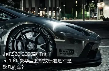 力帆520 2006款 Tritec 1.6L 豪华型的排放标准是？是欧几的车？