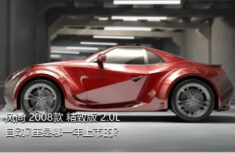 风尚 2008款 精致版 2.0L 自动7座是哪一年上市的？