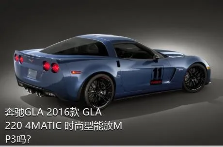 奔驰GLA 2016款 GLA 220 4MATIC 时尚型能放MP3吗？