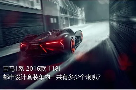 宝马1系 2016款 118i 都市设计套装车内一共有多少个喇叭？