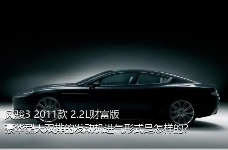 风骏3 2011款 2.2L财富版 豪华型大双排的发动机进气形式是怎样的？