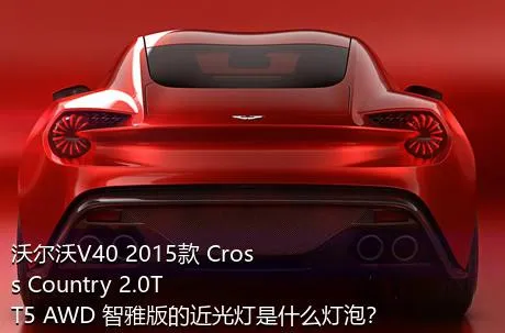 沃尔沃V40 2015款 Cross Country 2.0T T5 AWD 智雅版的近光灯是什么灯泡？