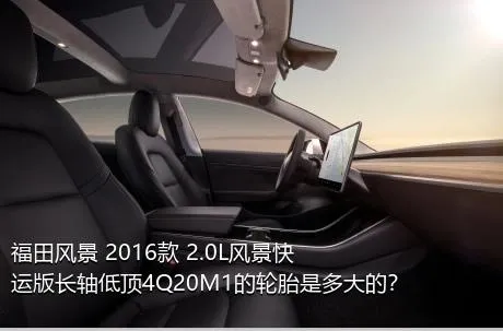 福田风景 2016款 2.0L风景快运版长轴低顶4Q20M1的轮胎是多大的？