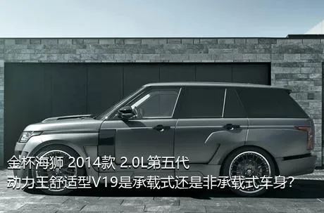 金杯海狮 2014款 2.0L第五代动力王舒适型V19是承载式还是非承载式车身？
