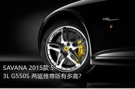 SAVANA 2015款 5.3L G550S 两驱雅尊版有多高？