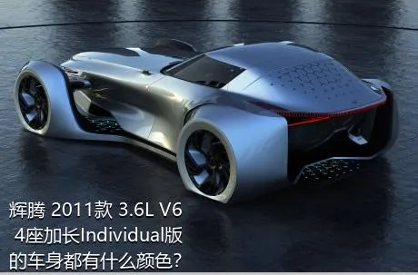 辉腾 2011款 3.6L V6 4座加长Individual版的车身都有什么颜色？