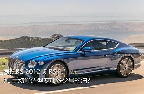 同悦RS 2012款 RS 1.3L 手动舒适型要加多少号的油？