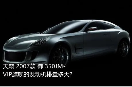 天籁 2007款 御 350JM-VIP旗舰的发动机排量多大？